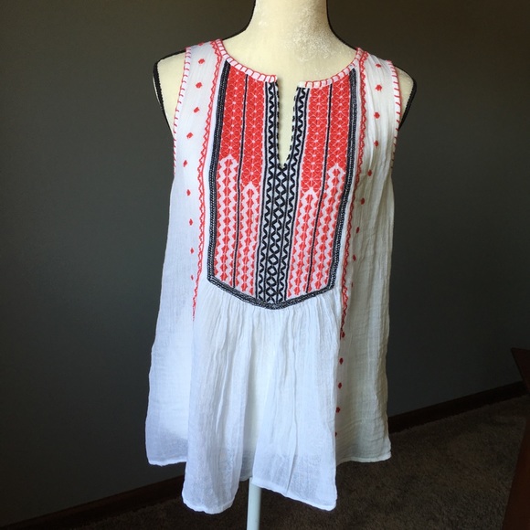 Lucky Brand Tops - Lucky Brand Sheer Tunic Top NWT